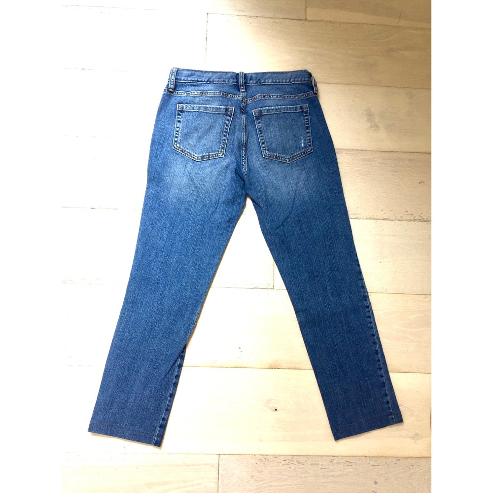 Banana Republic Slim Boyfriend Jeans Medium Wash Blue Denim Size 26/2 Mid Rise - Picture 4 of 4